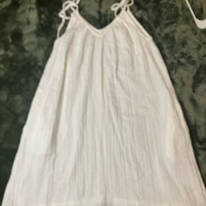 Old Navy White Tie Strap Dress